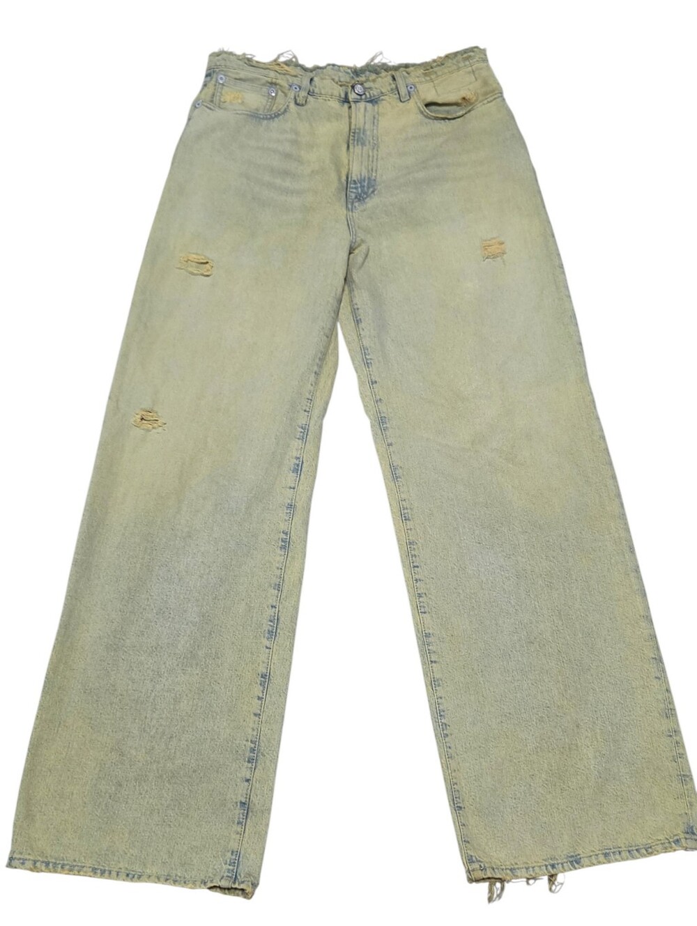 womens R13 D'Arcy loose jeans Dennis Blue tint over dye baggy 30 (34x33) mens